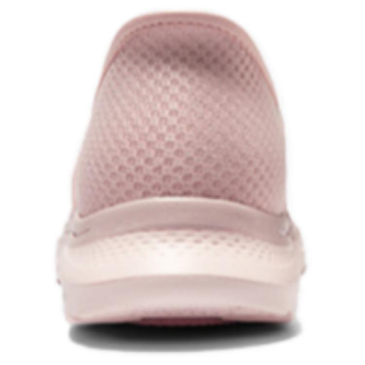 Skechers Go Walk Вставные Мягкая подошва Легкие Амортизирующие Дышащие Обхватывающие Низкие Повседневные Кроссовки Женские Светло-розовый 125252-LTPK