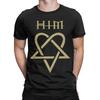 Him Band Heartagram Gold   Tee Shirt for Men Women Print T Shirts  Cotton Clothes