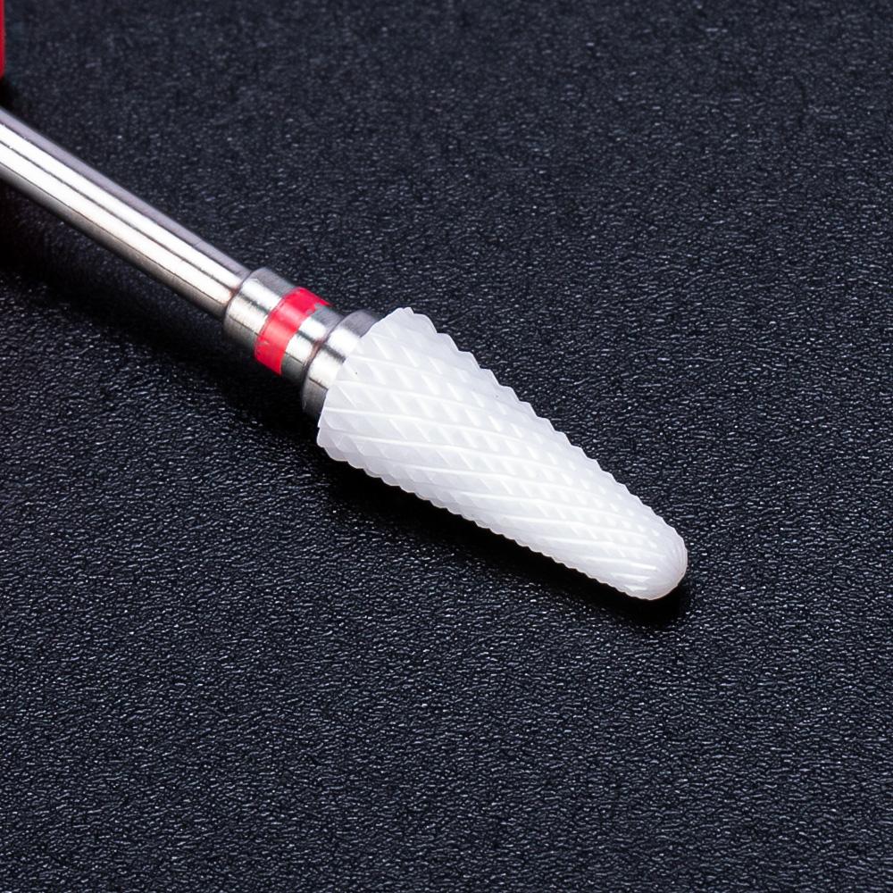 Керамическая фреза, маникюрные сверла для ногтей, электрические пилочки для ногтей, розовые, синие, шлифовальные насадки, фрезы, резак, аксессуары для заусенцев