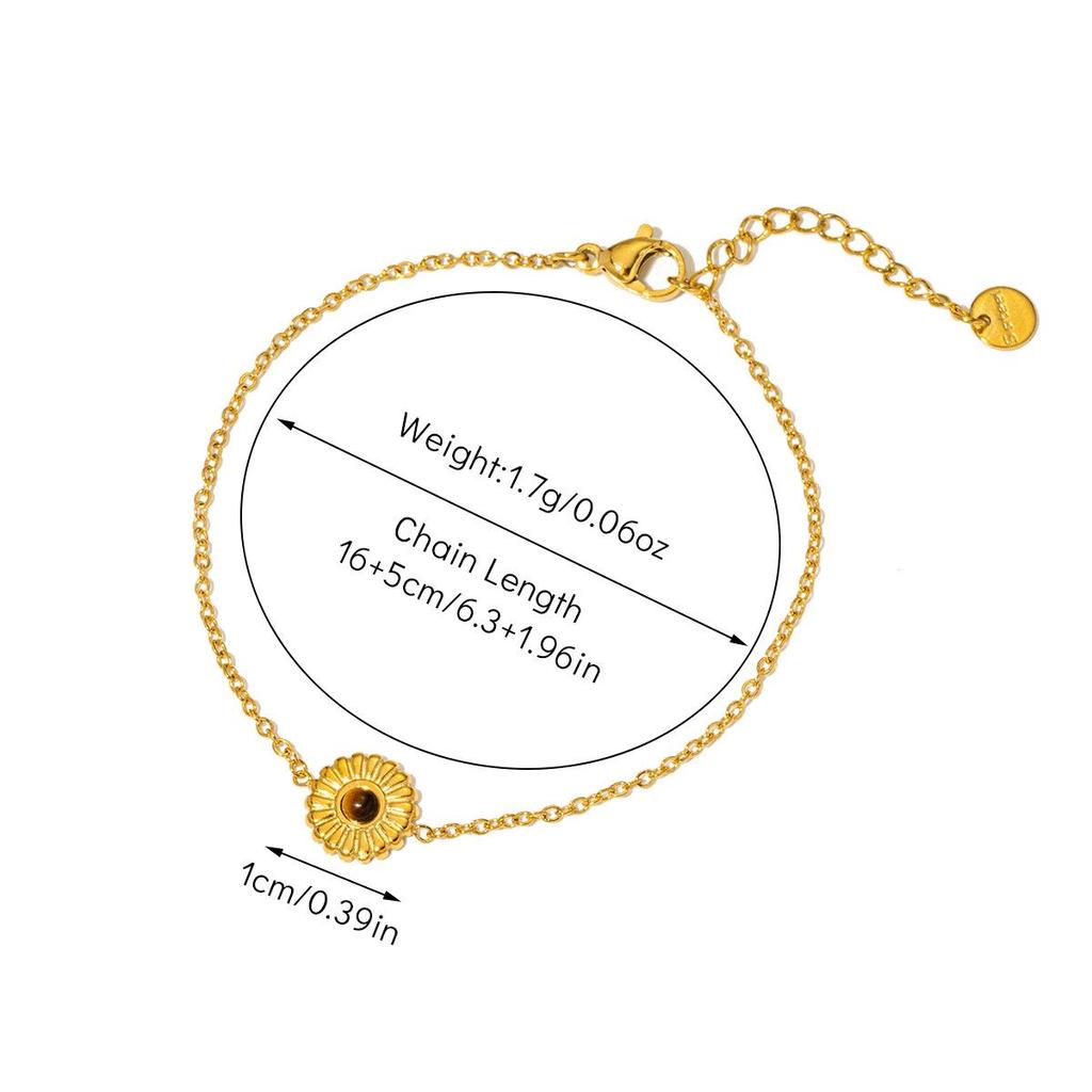 Браслет из титановой стали в стиле ретро-дворца с покрытием из 18-каратного золота и натуральным изумрудом для женщин