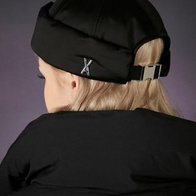 VARZAR Тяжелая утепленная шапка с металлической пряжкой, черная