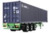 Aoshima Bunka Kyozaisha Heavy Freight Series 40Feet Marine Container Trailer Triaxial Type Plastic Model 1/32 No.9