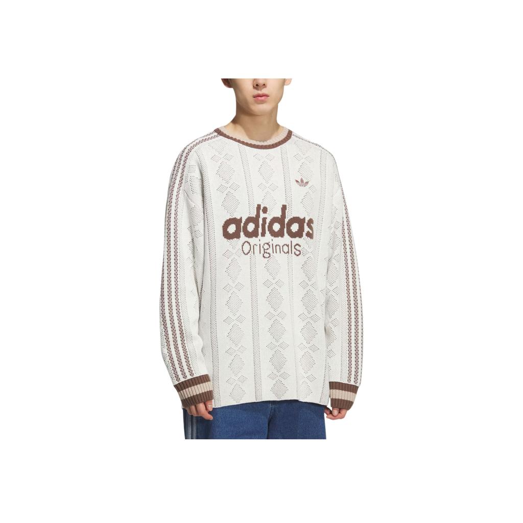adidas Оригинальный Простой Удобный Стильный Вязаный Свитер с Длинным Рукавом Унисекс Свитер KS5956