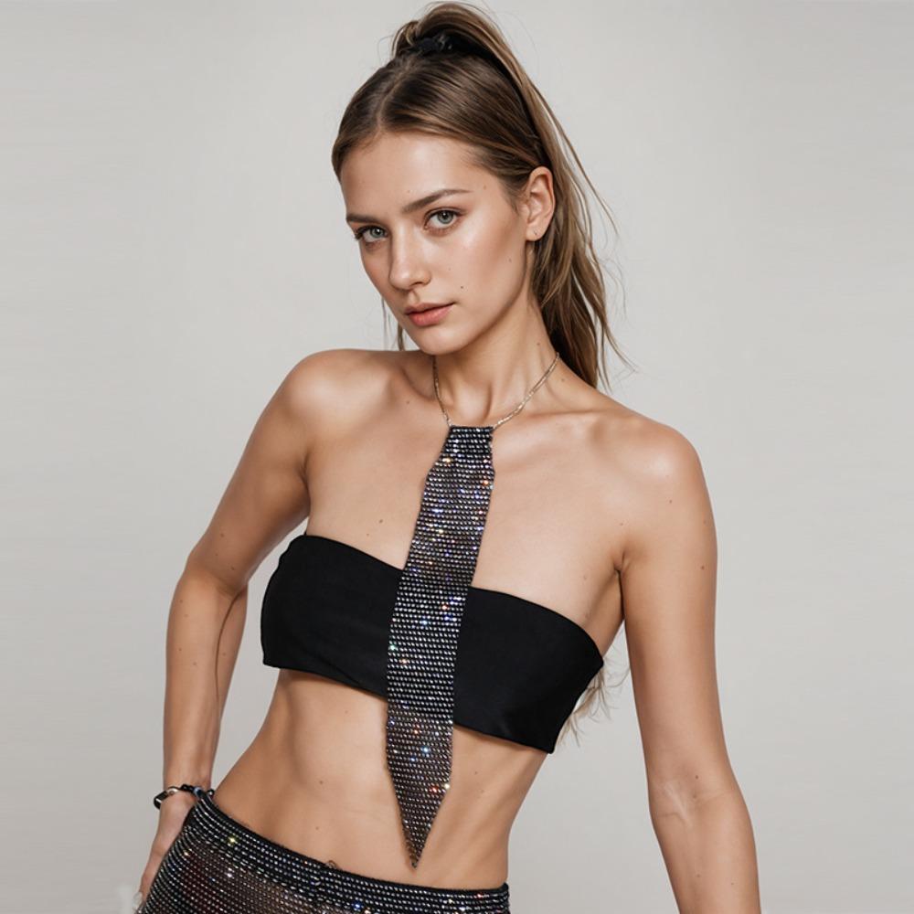 Мягкий хрустальный галстук-бабочка со стразами, регулируемый блестящий галстук-крават, металлический галстук с пайетками, аксессуары для костюма