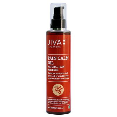 Масло Jiva Pain Calm 200 мл Упаковка 1 шт. | Аюрведическое средство для облегчения боли в суставах и мышцах для коленей, плеч и ног | Контролирует отечность и скованность