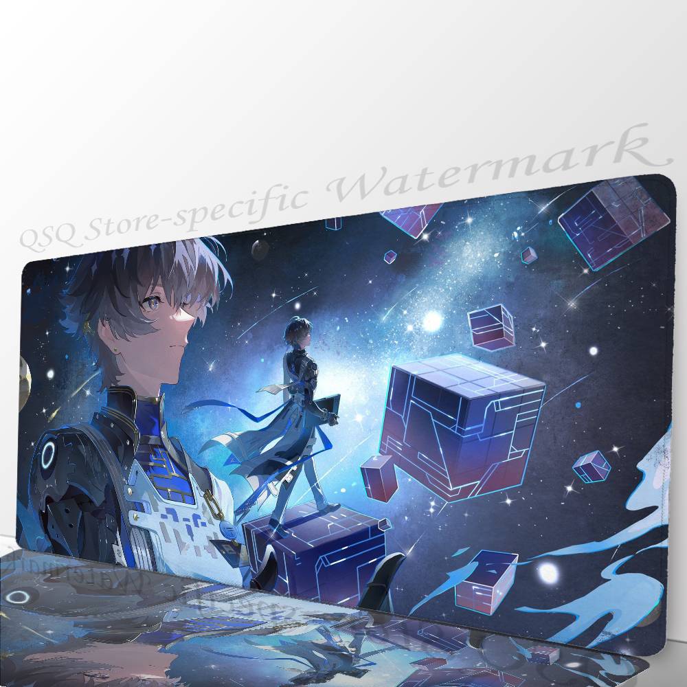 Xiangli Yao Аниме Игра W-Wuthering Waves Коврик для мыши Коврик для стола С подкладкой Игровые аксессуары Prime Gaming XXL Коврик для клавиатуры