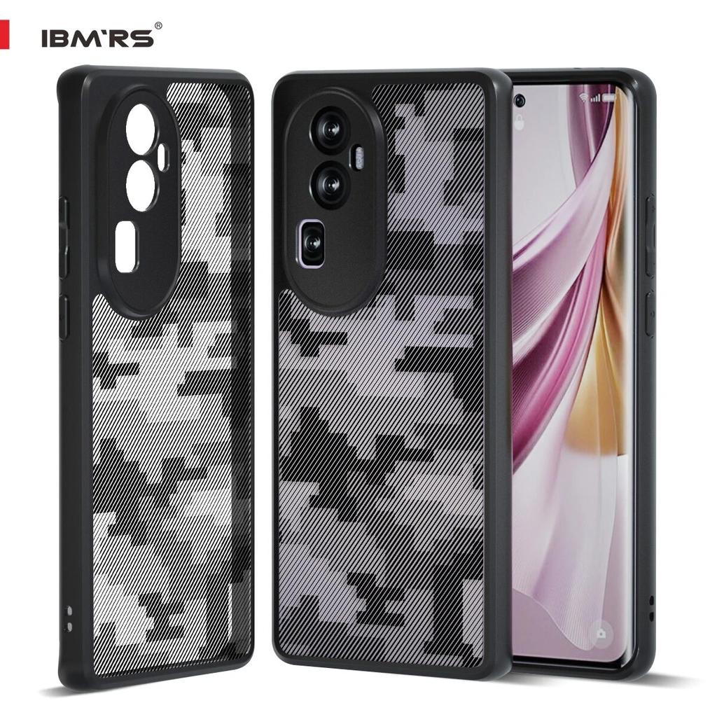 (В комплекте ремешок на запястье)Чехол BMRS для Oppo Reno 10 Pro+ камуфляжный, прозрачный жесткий защитный чехол