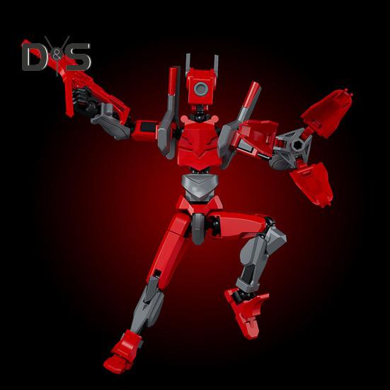 Робот Фигурка с Аксессуарами Подвижные Суставы Модель Робота Игрушка Шарнирная Фигурка Манекен Украшение для Дома и Офиса Орнамент