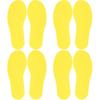 PATIKIL Feet Markers for Classroom, 4 Pairs Plastic Floor Foot Shaped Non Slip Spots Carpet Markers for Education Preschool Children Teacher