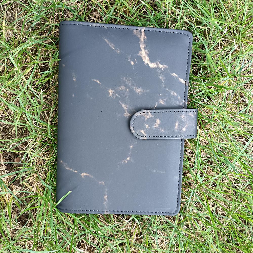 Best Selling Product A6 Marble PU Leather Budget Binder Money Planner Organizer Journal Notebook Budget Binder