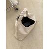 IELGY Casual Retro Large-Capacity Commuter Tote Bag All-Match Soft Leather Portable One-Shoulder Armpit Bag