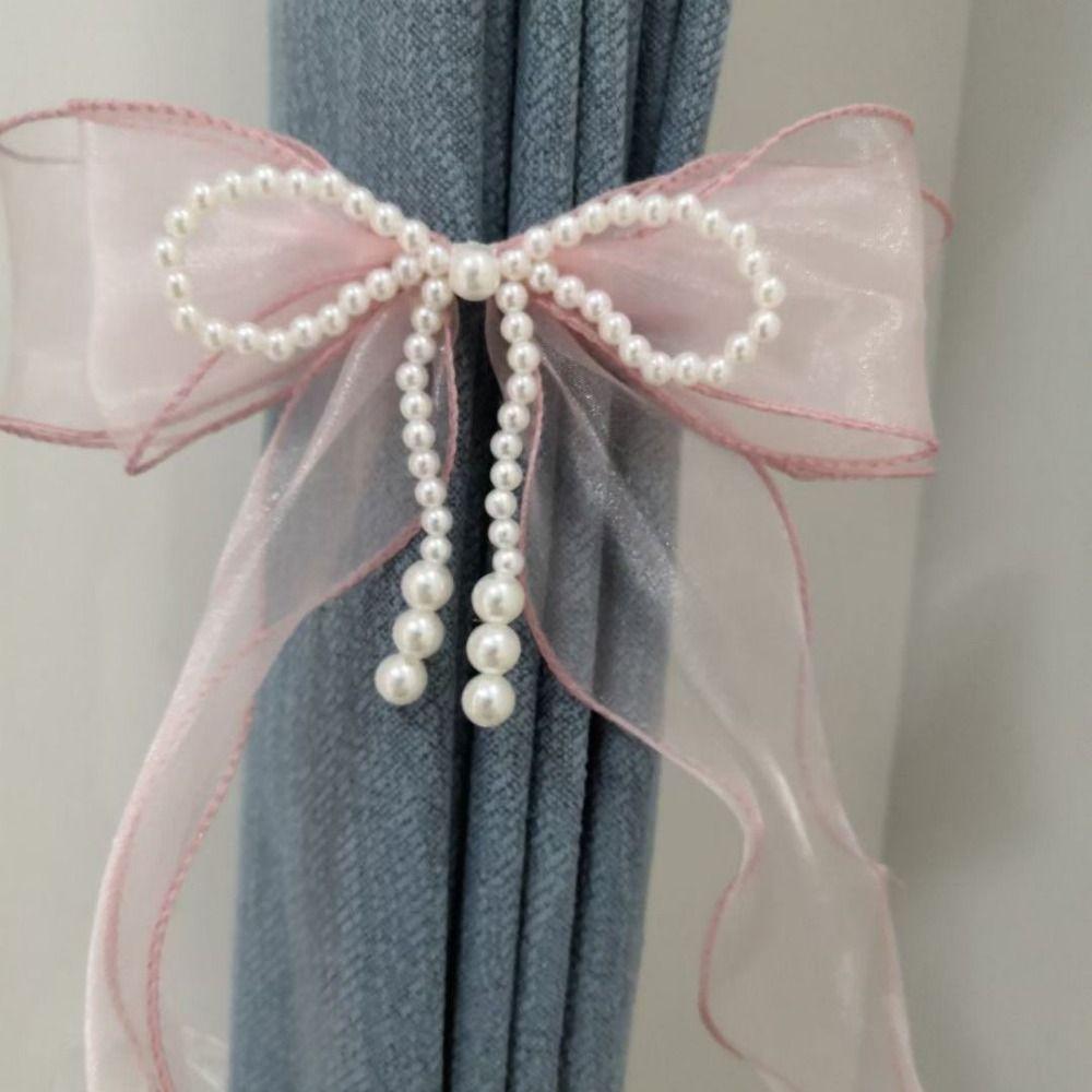 Princess Style Curtain Bow Tiebacks Easy to Use Curtains Binding Rope  Room