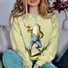 Vintage Cartoon Frog Print Women's Sweatshirts  Funny Graphic Hoodies Women Clothing Long Sleeve Oversized Top Casual Shirt