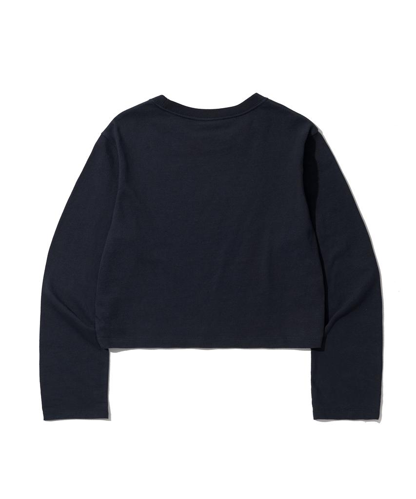 1993STUDIO Pop Crop Long Sleeve_Navy