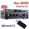 AK45 HiFi Digital Amplifier Max Power 90Wx2 Channel 2.0 Bluetooth Surround Sound AMP Speaker for Home Car Sound Amplifiers AMP FM USB Remote Control