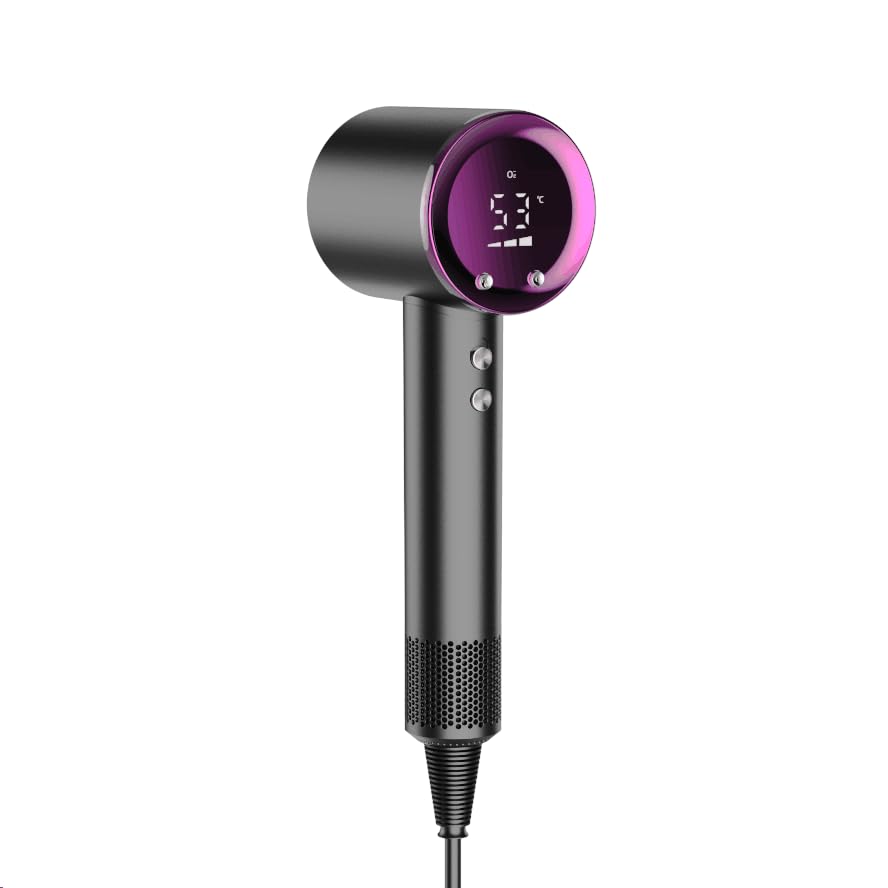 Hair Dryer with High Airflow Advanced Model Temperature Airflow Fast Hair Negative High 4 Temperature 3 Airflow AI Smart Temperature Air Smart Memory