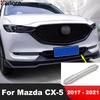 Передняя Нижняя Решетка Бампера Сетки Покрытие Отделка Для Mazda CX5 CX-5 2017 2018 Хромированные Автомобильные Аксессуары