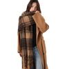 Autumn And Winter Women'S Warm Camarad High-End Plaid Scarf Retro Versatile Thick Warm Shawl Scarf