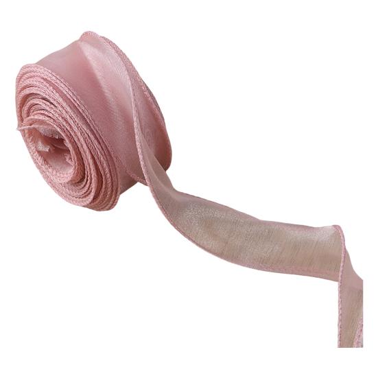 10 Yards Organza Ribbon Satin Solid Color Ribbon Roll DIY Craft Ribbon for Gift Wrapping Wedding Bouquets Wreath