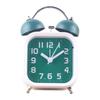 3-дюймовый будильник на батарейках, громкий механический будильник со стереоскопичной ночной подсветкой, не тикающий