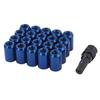 20pcs 32mm Length Car Wheel Nuts Hexagon 20mm M12x1.25 , M12x1.5 Lug Nuts JDM Racing Accessories Aluminum Taper Conical Seat