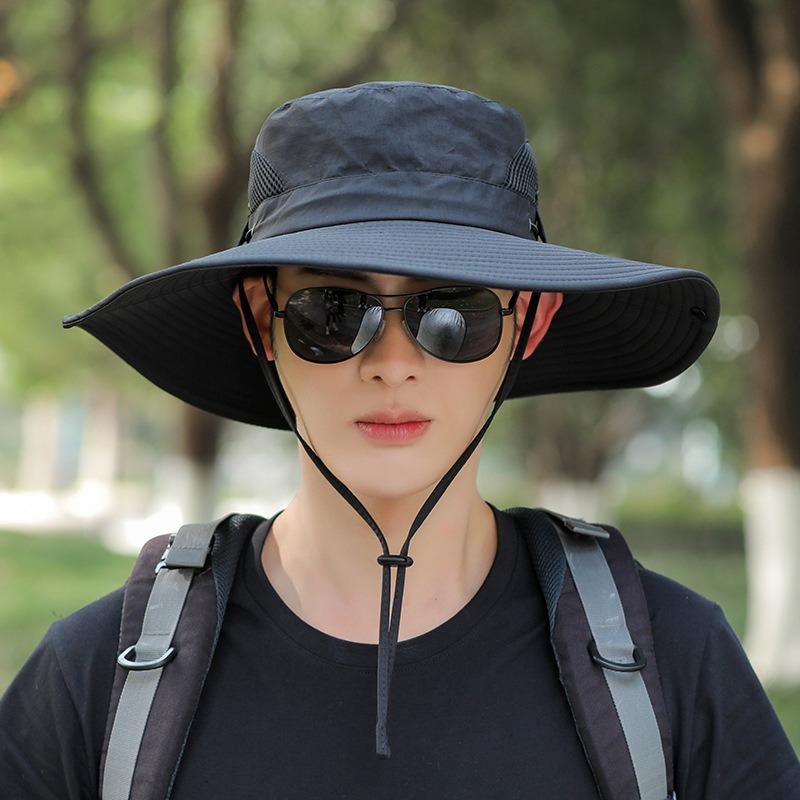 Outdoor Men Women Sun Hat Safari Bush Boonie Hiking Fishing Cap Large Wide Brim Hat
