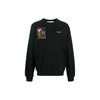Off-White Осень-зима 22, толстовка с круглым вырезом и длинными рукавами, свободный крой, мужские топы, черный цвет OMBA057C99FLE0111001