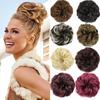 Синтетические наращивания, эластичный парик, булочка, беспорядочный шиньон, резинка для волос, резинка, прямой зажим для волос, хвостики