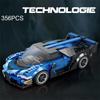 356 шт., строительные блоки суперкаров, классический чемпион, гоночный автомобиль, модели MOC, сборные кирпичи, праздничные рождественские подарки для детей
