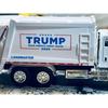 Patriotic Pull-Back Garbage Truck Toy,Trump Garbage Truck Collectibles,ABS Plastic Vehicle for Kids, Fun Collectible Car for Pretend Play and Racing