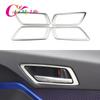 Color My Life 4Pcs Stainless Steel Inner Car Door Handle Cover Doors Bowl Circle Trim for Toyota CHR C-HR 2016 -