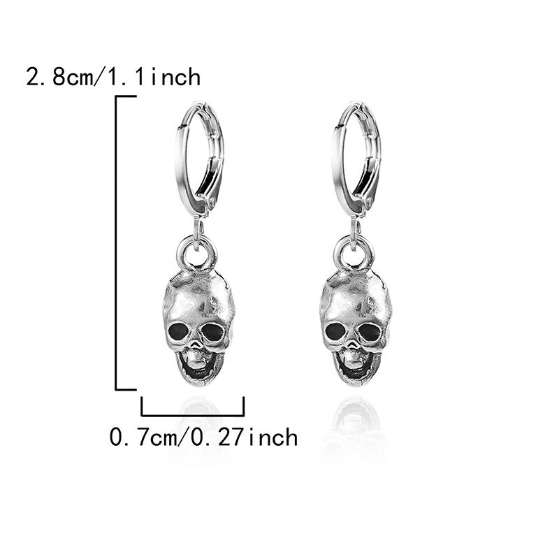 Серьги-подвески на Хэллоуин в виде короны, черепа и скелета для женщин, готические висячие серьги, панк-украшения в подарок