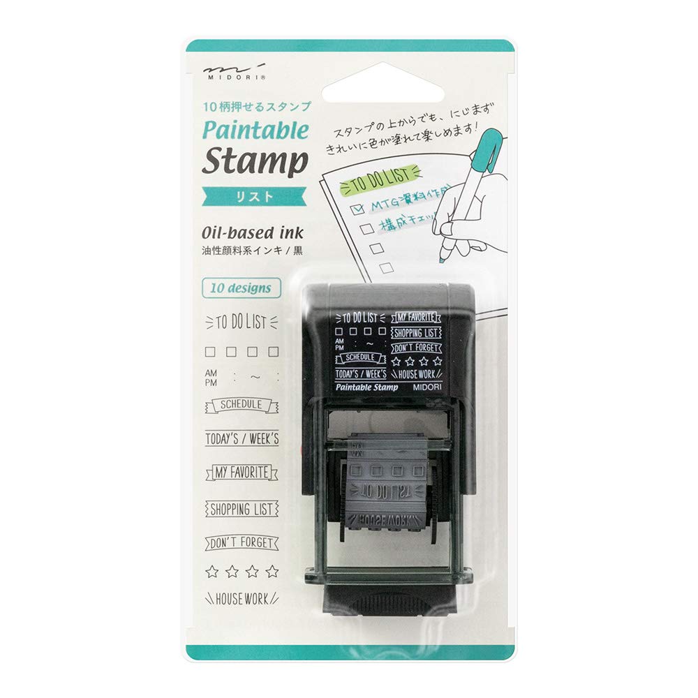 DESIGNPHIL MIDORI Rotating List 35376006 Stamp, Pattern,