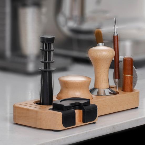 Coffee Tamper Holder Stand Espresso Distributor Mat Rack 51mm 53mm 58mm Coffee Portafilter Holder Coffee Maker Tool Accessories Barista Gift