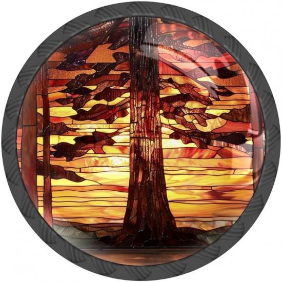 4 шт. в упаковке ручки для шкафов из цветного стекла с бабочкой, круглые ручки для ящиков из хрусталя, ручки для комодов, ящиков, ванной, кухонных шкафов, гардеробов