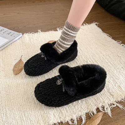 Мода 2024 года, горячая распродажа, новые плюшевые туфли на плоской подошве для женщин, элегантные женские туфли с круглым носком, удобные туфли на мягкой подошве Zapatos Para Mujeres