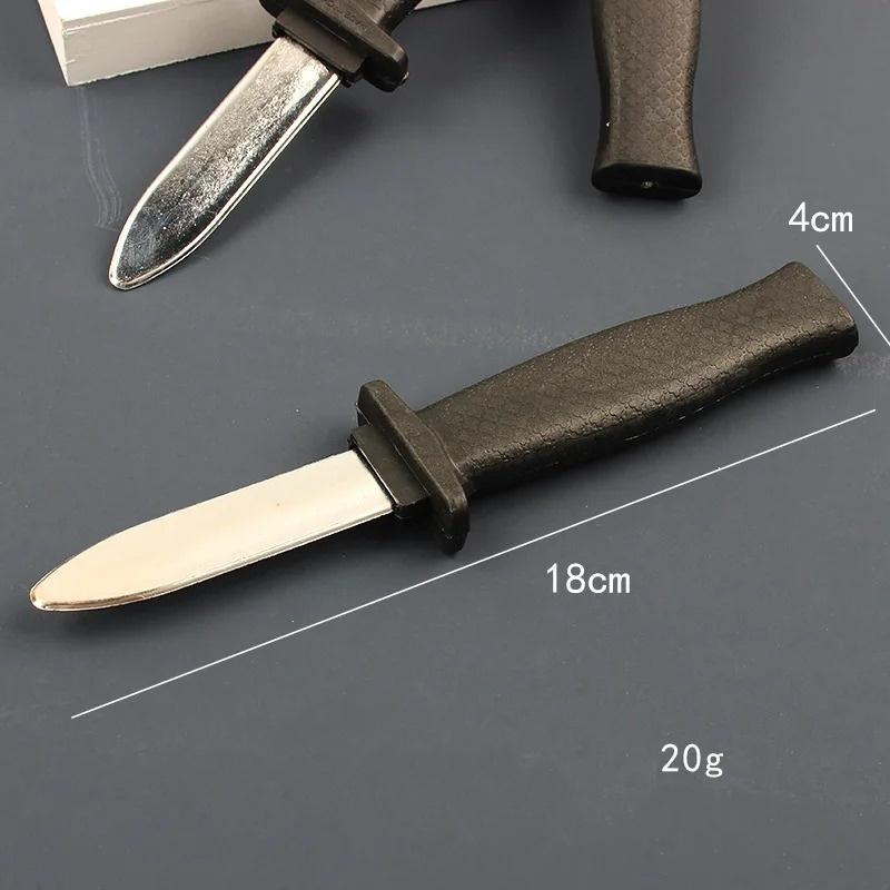 Retractable Fake Knife Toy Plastic Prop Trick Blade Halloween Fools Day Party Cosplay Gadget for Playing Joke