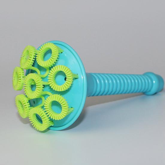 Детская труба-мыльница с наполнителем для мыльного раствора, палочка для выдувания пузырей с несколькими отверстиями, игрушка для мальчиков и девочек, выдувающая мыльные пузыри