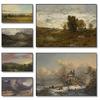 Vintage Field Country Landscape Painting Posters and Prints Canvas Printing Wall Art Picture for Living Room Home Decoration
