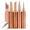 5 Pcs/Lot Set 900M-T Copper Soldering Tip -free Solder Iron Welding Tips