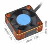 Metal 504 Motor ESC Cooling Fan Heat Sink RC Car Accessory Upgrade Parts (Orange Black)