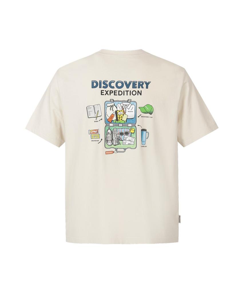 DISCOVERY EXPEDITION Uni Freshvent Футболка с коротким рукавом с графическим принтом (D/Слоновая кость)