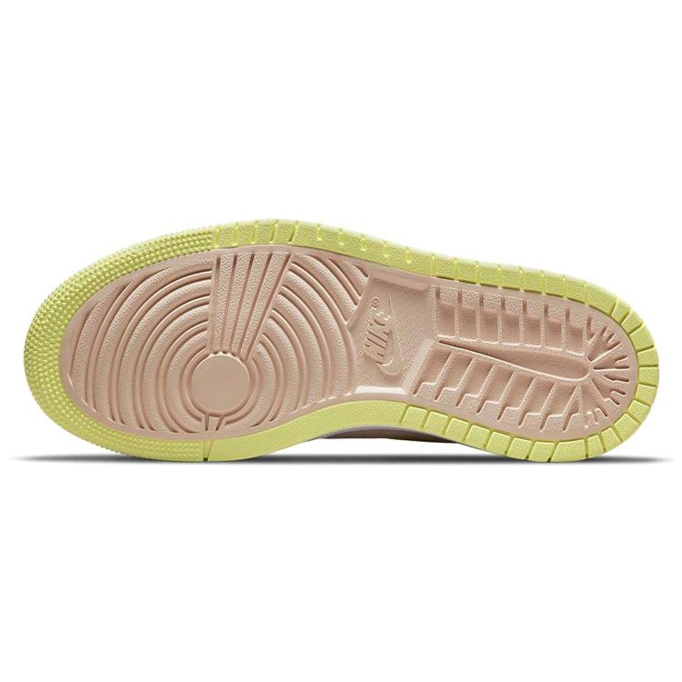 Air Jordan 1 High Zoom Comfort Lemon Twist Женские кроссовки Розовый жемчужно-белый Fossil CT0979-200