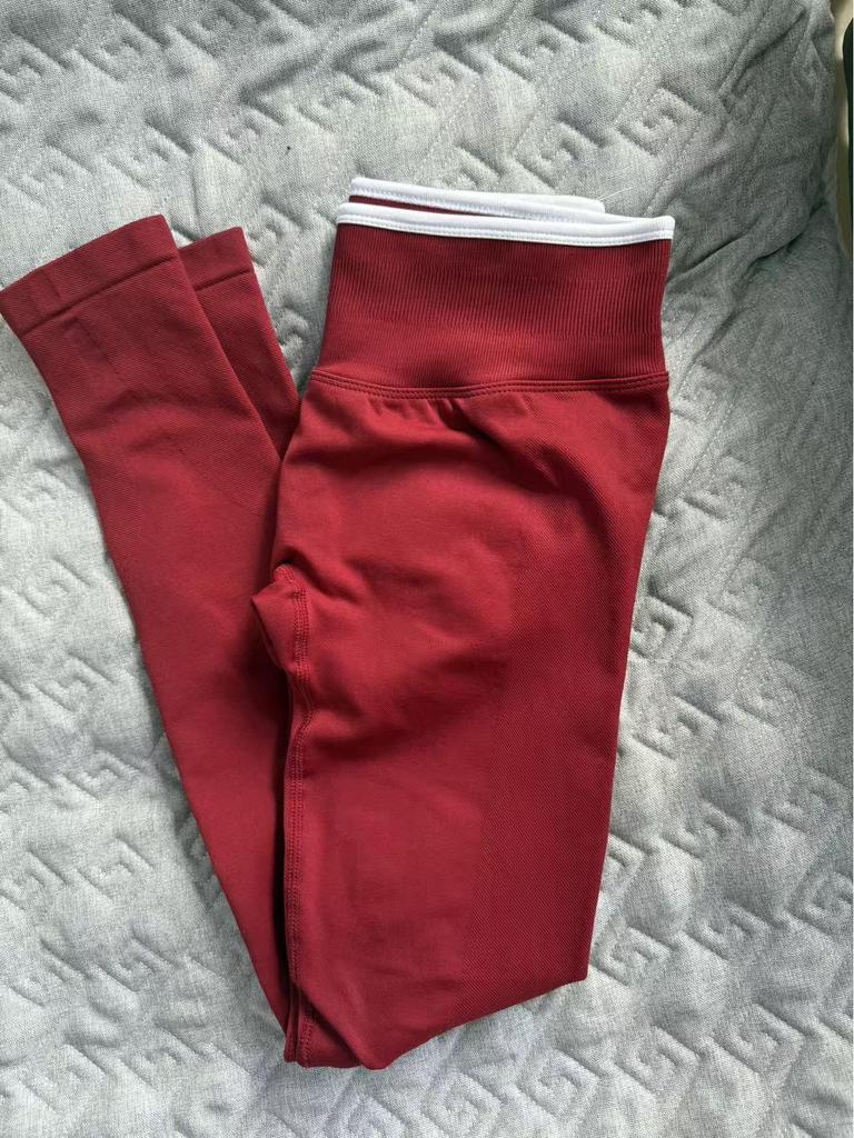 Женские бесшовные леггинсы с высокой талией, быстросохнущие, с цветными блоками, для бега и фитнеса