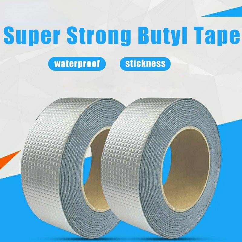 Сильная антипротечка водонепроницаемая лента алюминиевая фольга заплатка клей трещина ремонт герметик бутиловая уплотнительная лента остановить утечку