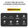 Portable LED Flashlight P120 USB Rechargeable Zoom Flashlight Waterproof Torch Emergency Power Bank Function for Camping Hiking