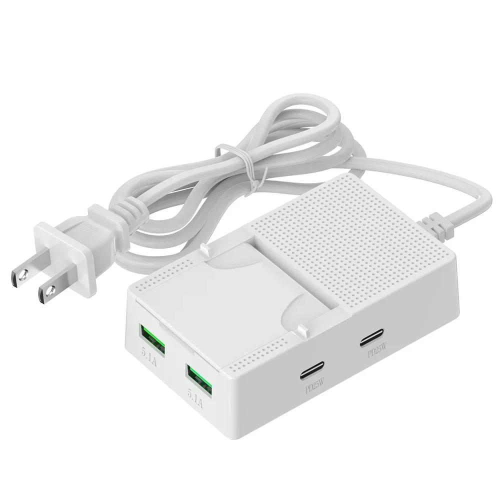 25 Вт PD USB C зарядное гнездо 4 порта быстрая зарядка удлинитель многофункциональный зарядный адаптер для iPhone Samsung Xiaomi Huawei гнездо