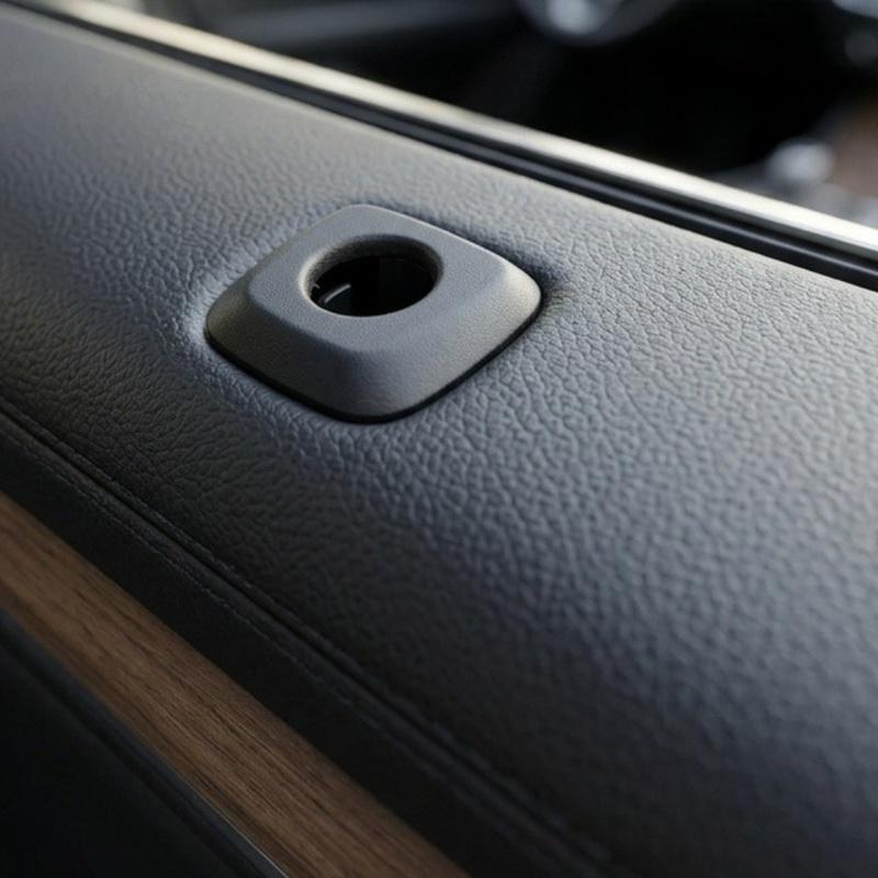 Interior Door Lock Knob Base Cover Trim For BMW For F07 For Gran For Turismo Direct Replace 51429156513 Black ABS Snap In Design