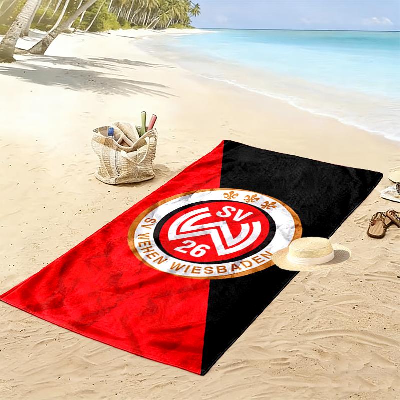 Wehen Wiesbaden Print Beach Towel, Large Soft Quick Dry Towel for Beach Camping Swimming