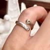 Elegant Masquerade Mask Ring Minimalist Stacked Ring Unique Venus Crown Ring  Special Occasion